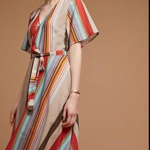 ANTHROPOLOGIE Porridge Lana Wrap Dress